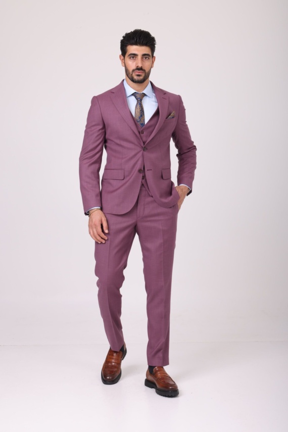 Elegant Dusty Mauve Men's Suit