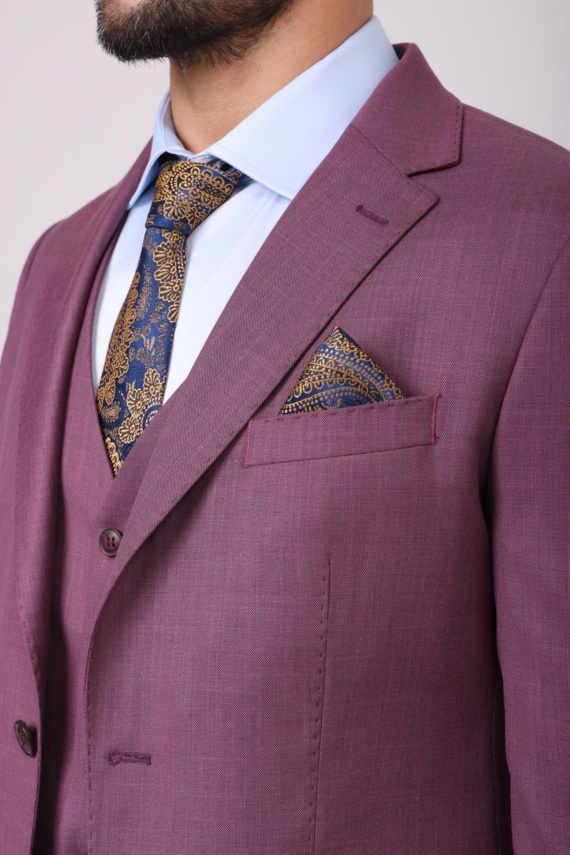 Elegant Dusty Mauve Men's Suit - Image 4